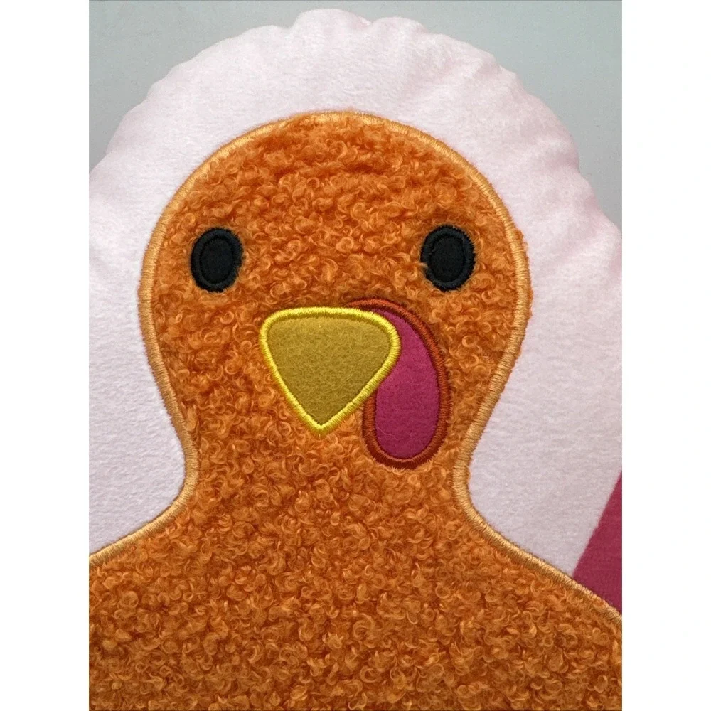 2024 Target Bullseye Cute Fall Turkey Shaped Soft Throw Pillow